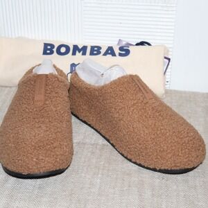Bombas Slippers Size 8 Chestnut Brown Sherpa Slip On Mules House Shoes